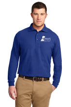Load image into Gallery viewer, Mens Long Sleeve Silk Touch™ Polo w/ Logo
