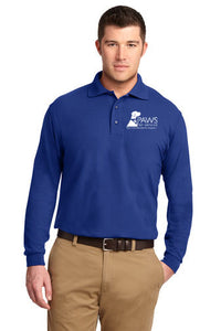 Mens Long Sleeve Silk Touch™ Polo w/ Logo