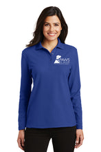 Load image into Gallery viewer, Ladies Long Sleeve Silk Touch™ Polo w/ Logo

