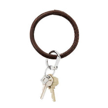 Load image into Gallery viewer, Big O Key Ring - Embossed Leather
