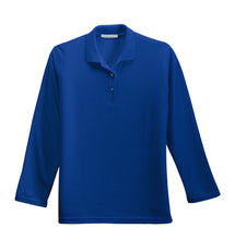 Load image into Gallery viewer, Ladies Long Sleeve Polo w/ Logo
