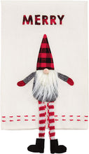 Load image into Gallery viewer, Mud Pie Dangle Leg Gnome Hand Towels
