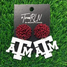 Load image into Gallery viewer, Texas A&amp;M Single Acrylic w/ATM Logo with Beaded Top
