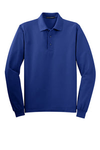 Mens Long Sleeve Silk Touch™ Polo w/ Logo & Name
