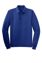 Load image into Gallery viewer, Mens Long Sleeve Silk Touch™ Polo w/ Logo

